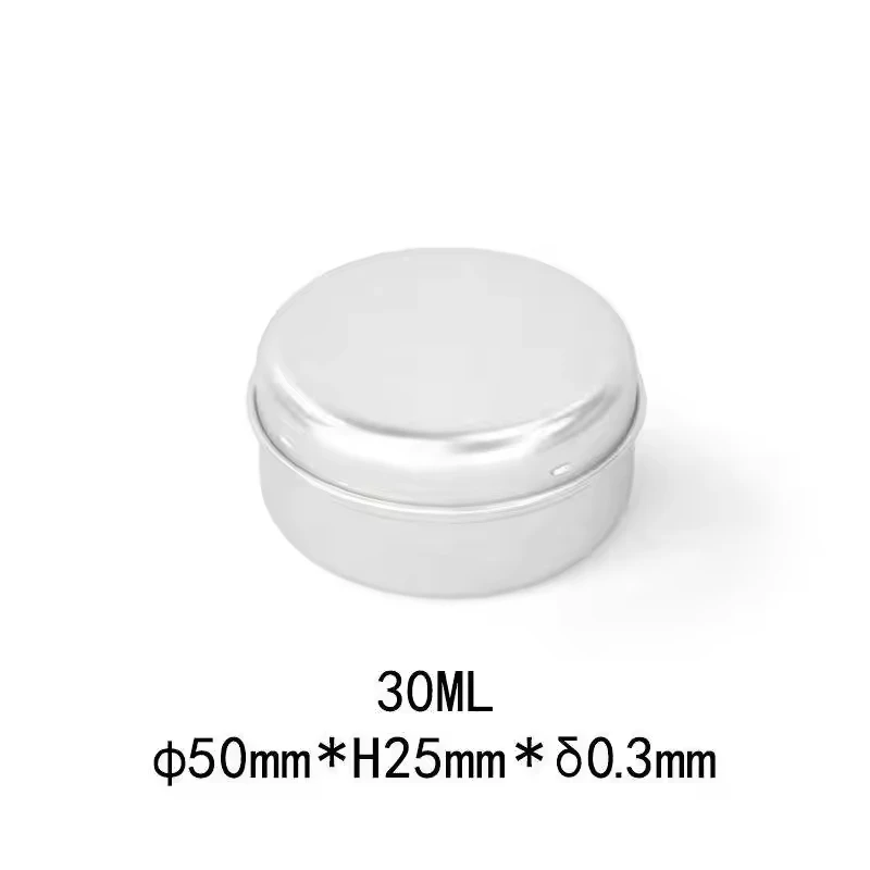 30g custom logo spice soap lip balm cosmetic candle container metal tin can aluminum foil cans jar with screw cap