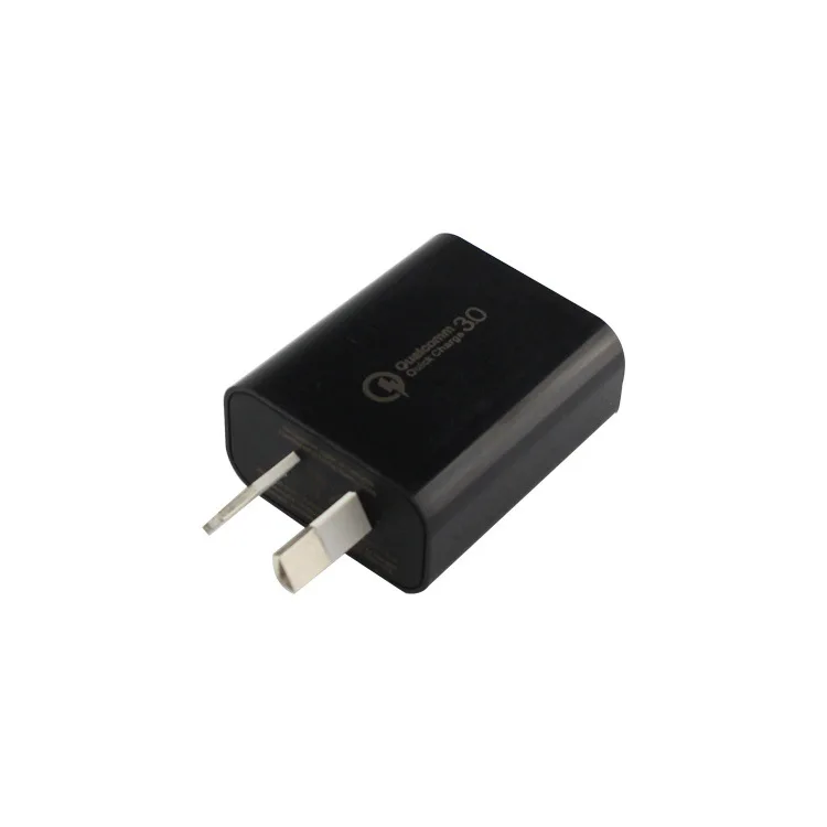  2021 Новый QC3.0 5V 3A AU вилка европейского и американского быстрого настенного зарядного устройства быстрой зарядки зарядное устройство для телефона с одним портом мобильных