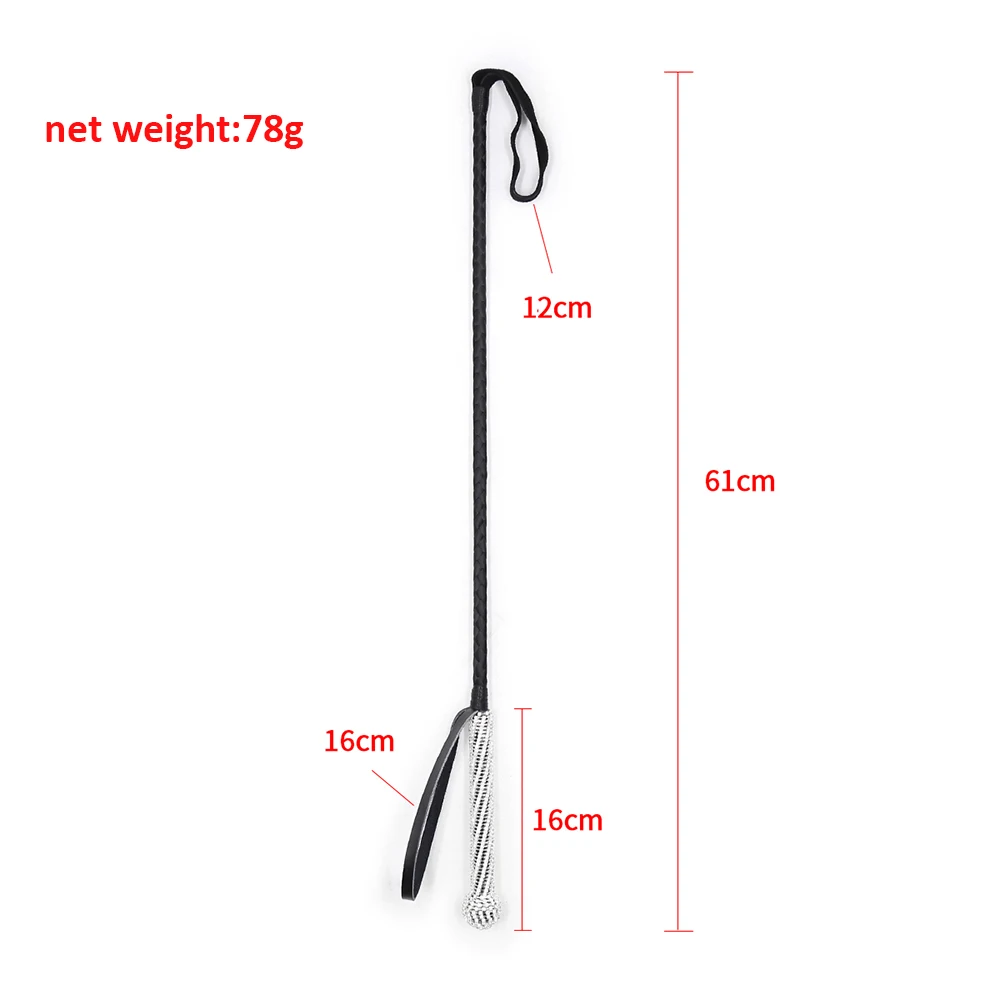 
High-grade Crystal BDSM Spanking Whip Bondage Floggers Sexy Toys for Female Long Whips for Stage Property Kit 