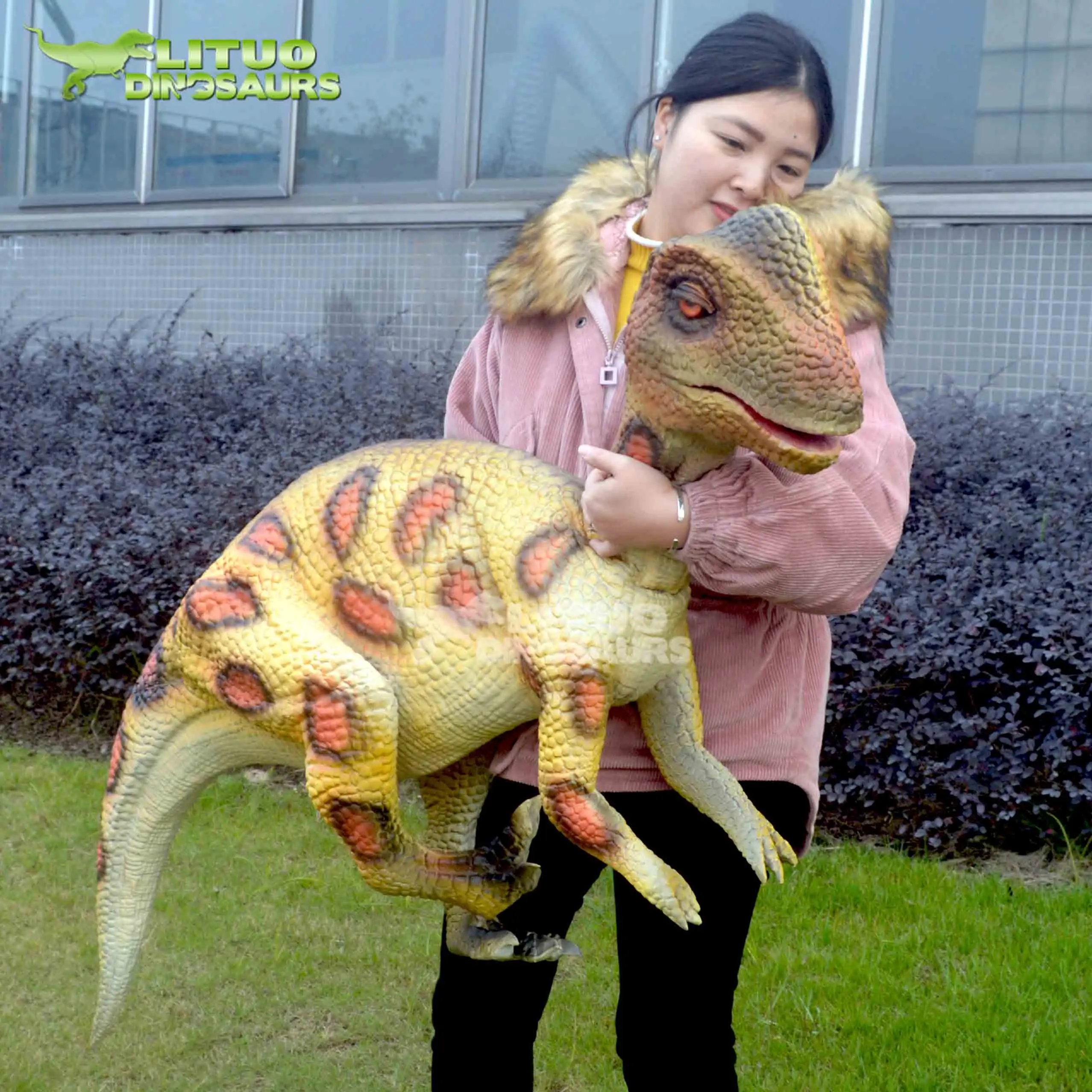  Динозавр рука ребенок T-rex марионетка