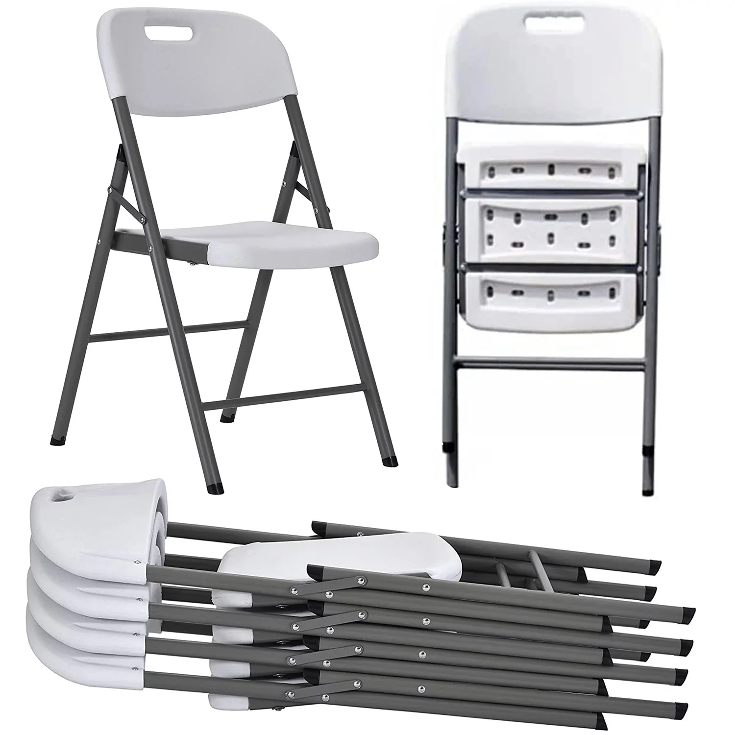 Wholesale Lightweight Foldable White Chair Portable Outdoor Plastic Garden Party Folding Chairs For Events Rental
