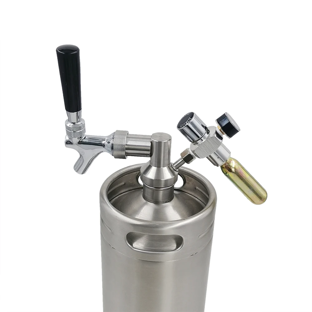 One gallon Reused Pressurized stainless steel beer 4 liter keg for Fresh Beer