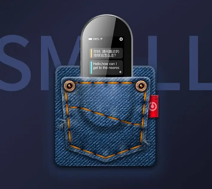 
Instant Electronic Translator Offline Multi System Language All Way Translation Intelligent Smart Pocket Speech Translator 