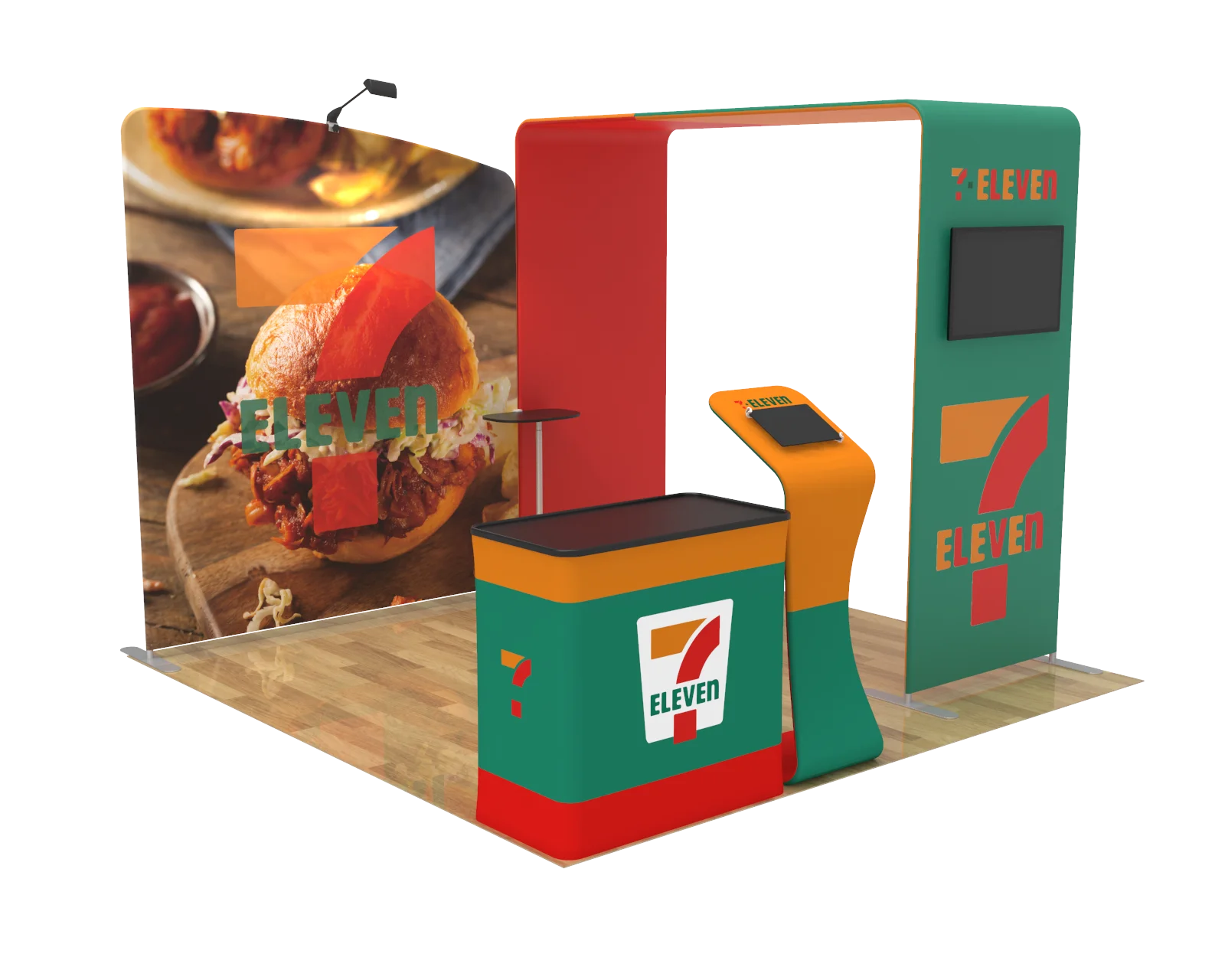 high quality exhibit advertising equipment good booth with washable fabrics