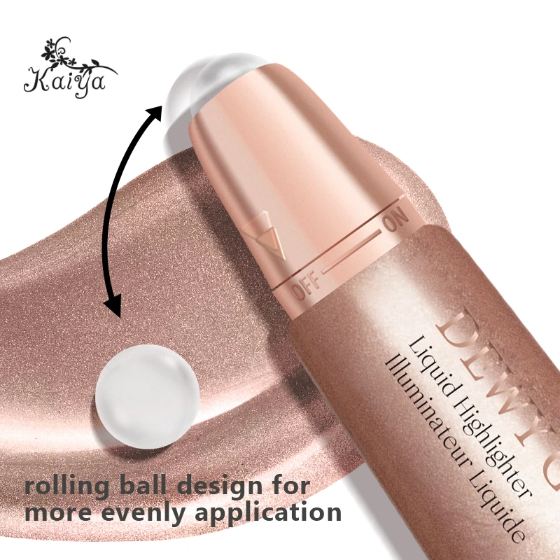 Pearl Face Illuminator Smooth Moist Highlighting Makeup Roll On Design Soft Cream Highlight Blendable Shimmer Liquid Highlighter