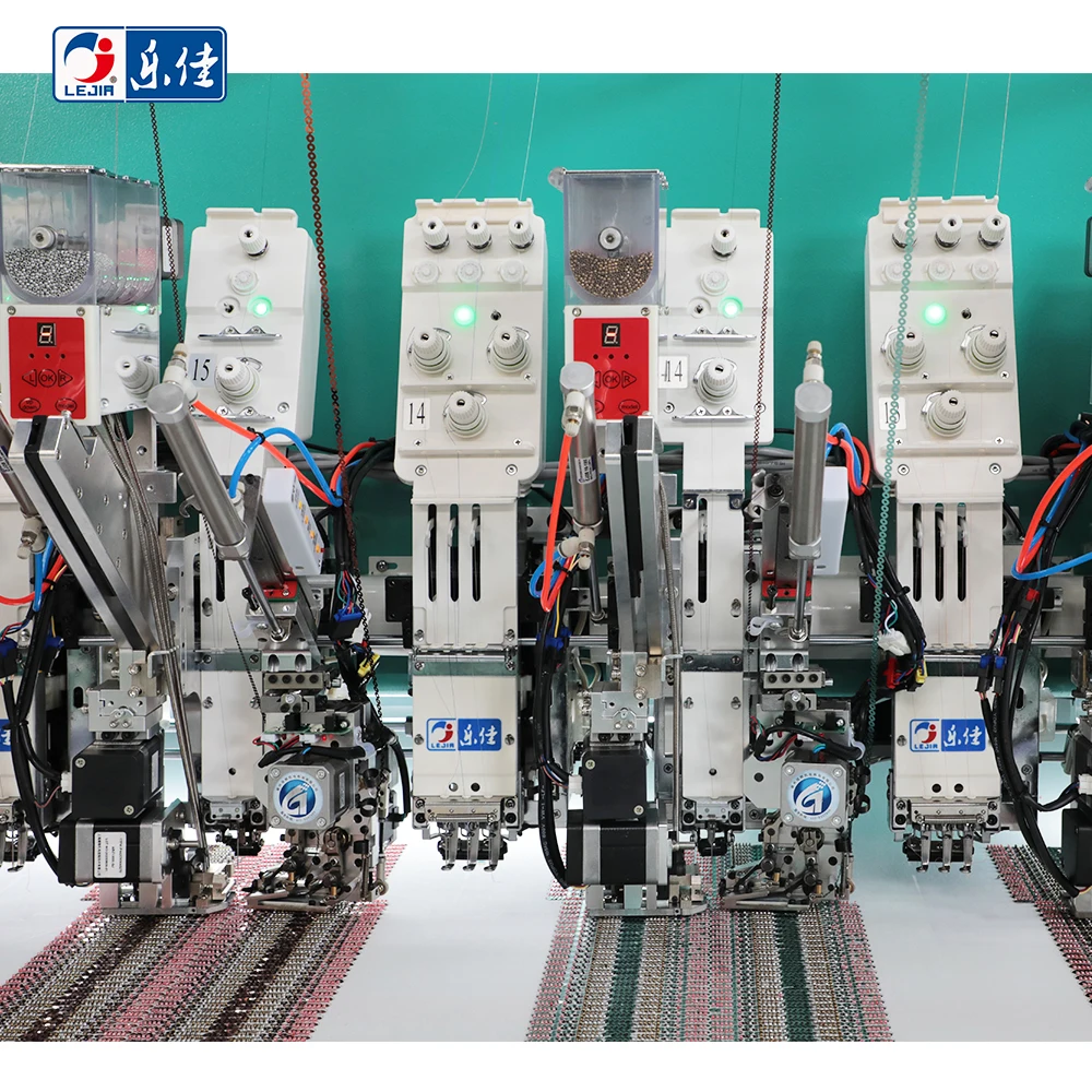 3 bead colors and double sequin mixed embroidery machine