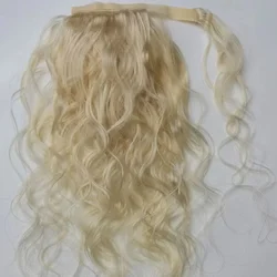 613#blonde hair weaving ponytail wholesale various kind texture ponytail