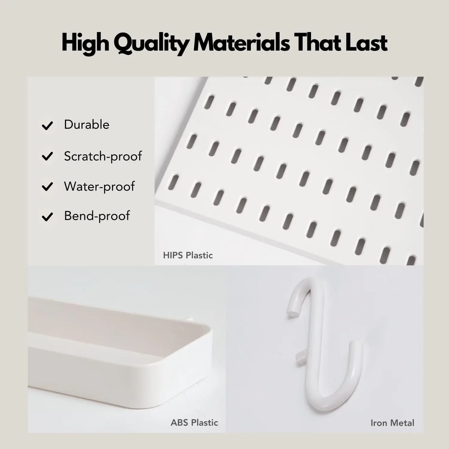 Custom no punching kitchen storage shelves display rack assortment hanging hole plate pegboard wall organizer accessories