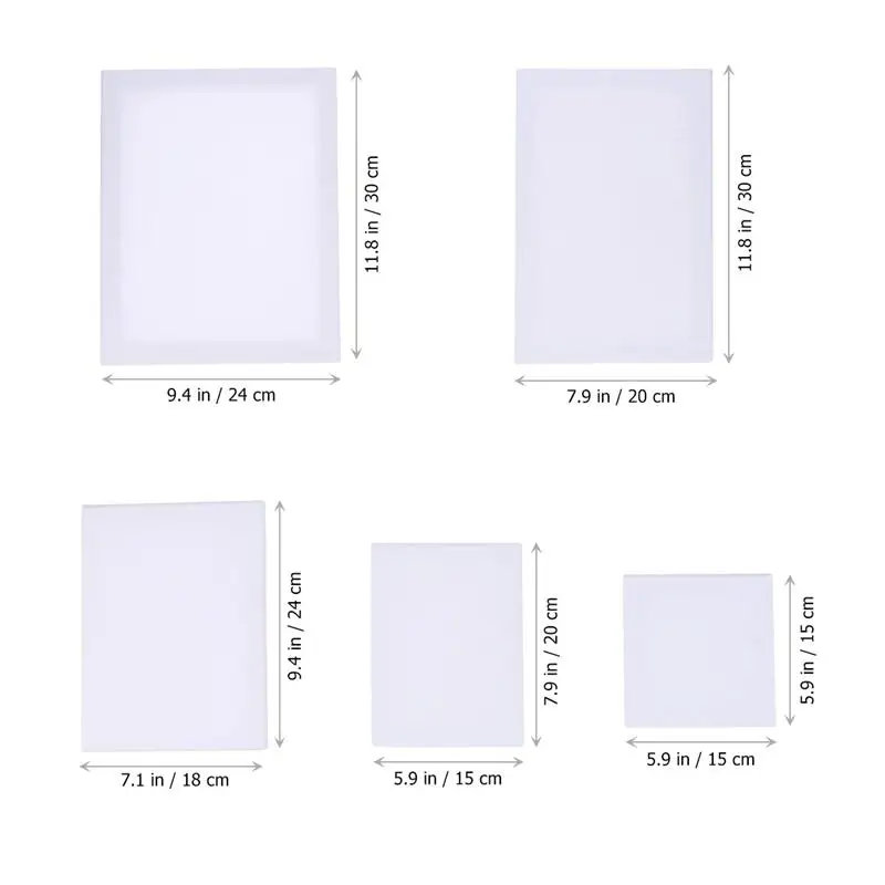 280g 30X40C, White Stretched Canvas Frame for Drawing Painting