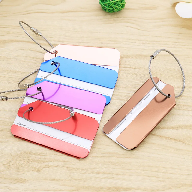 Creative baggage check-in metal hangtag airplane tag aluminum alloy luggage tag