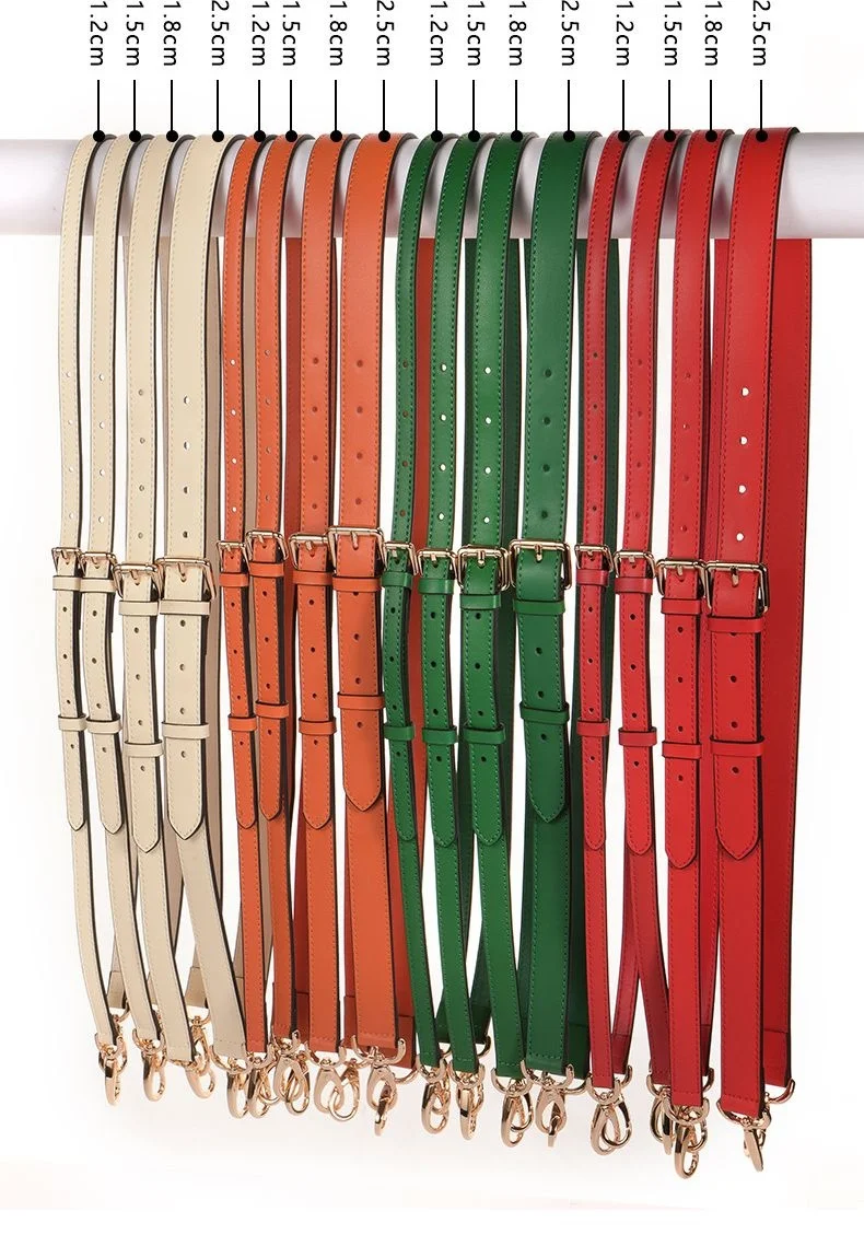 Dynamics Plain Leather Adjustable Shoulder With Replaceable Thin Bag Strap