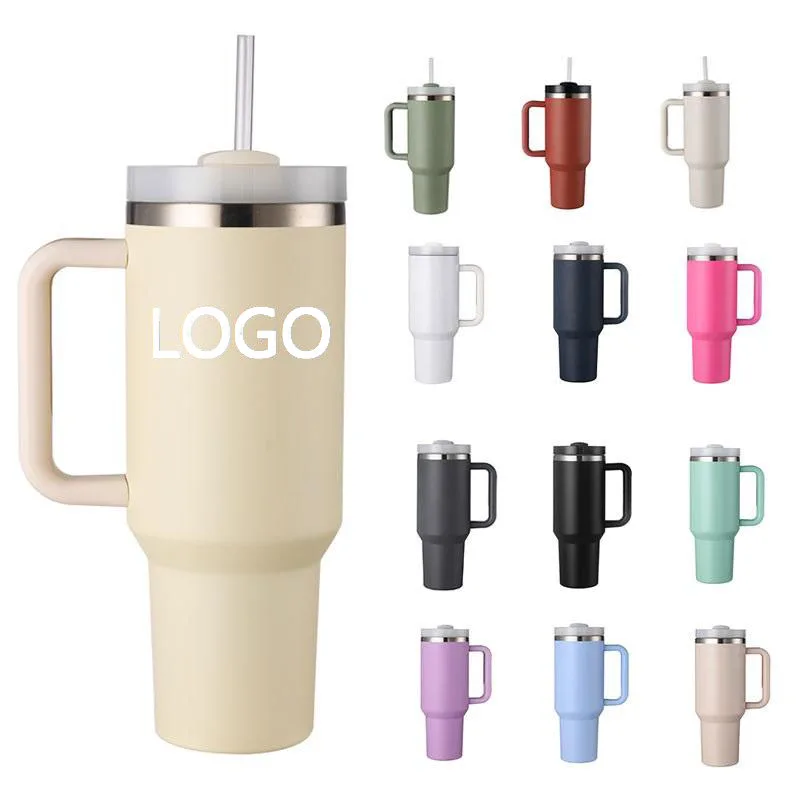 CUPPARK H2.0 40oz порошковое покрытие сублимационный стакан из нержавеющей стали с ручкой для лазерной гравировки логотипа