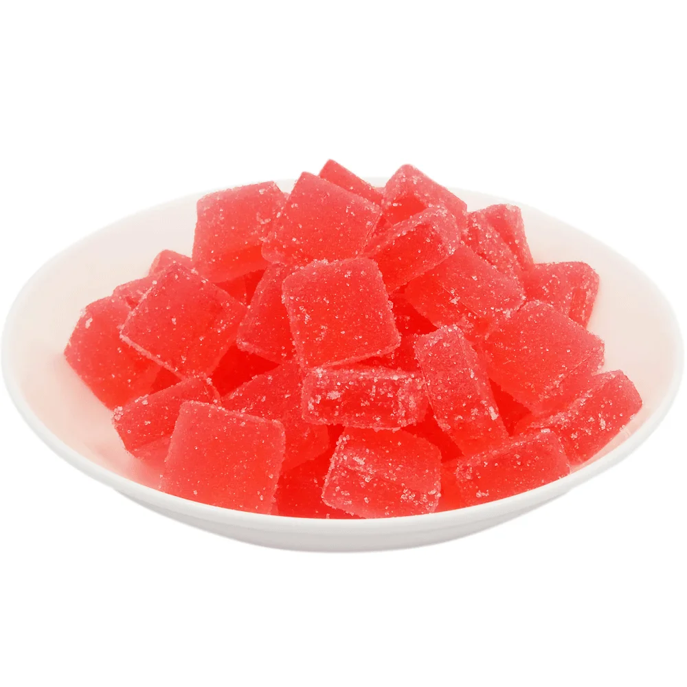 Jelly Candy Wholesale Strawberry Red Gummy Candy Fruit Soft Candy For Party