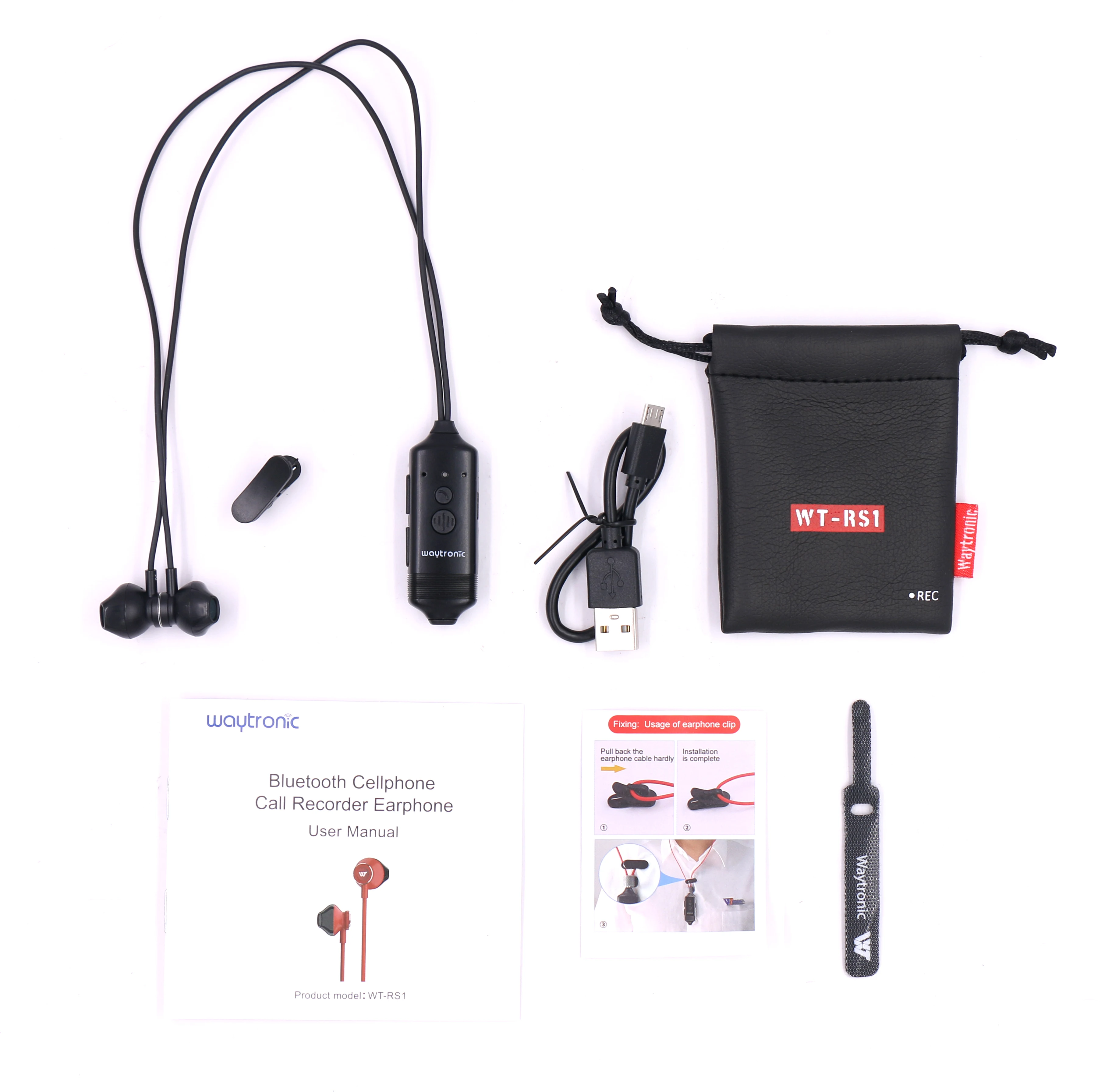 Mobile Phone Call Recording Headset Wireless Recording Headphone Voice Call Monitoring Headset Voice Recorder