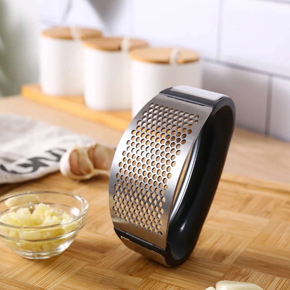 Stainless Steel Garlic Press Manual Garlic Mincer Chopper Garlic Press Rocker