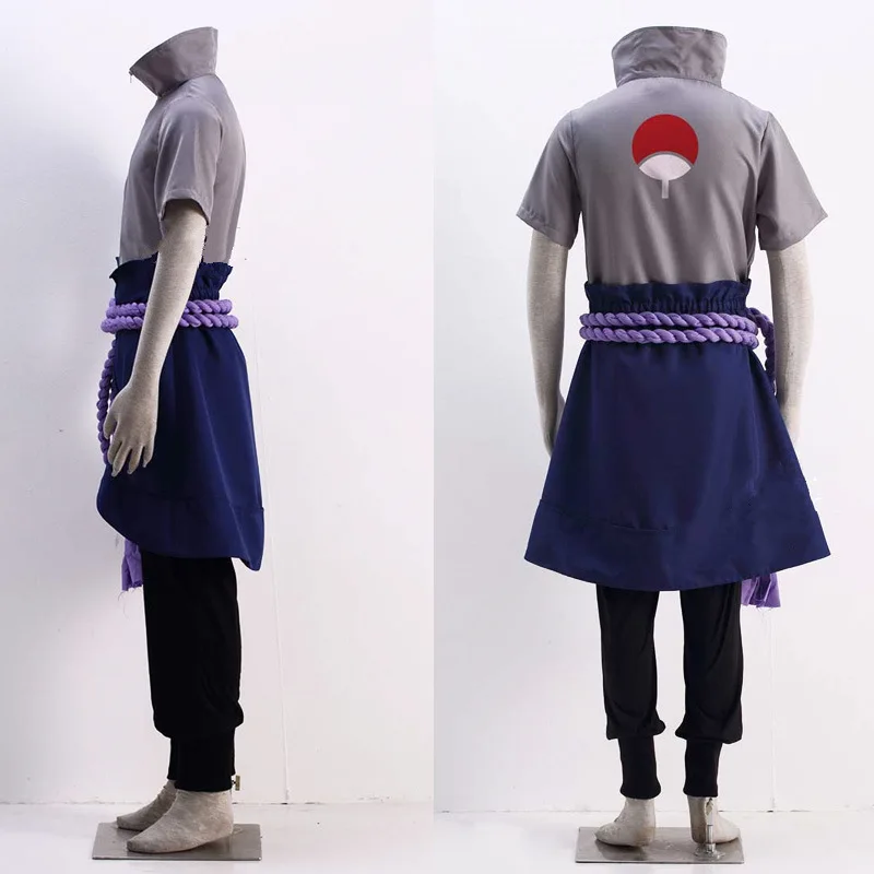 Uchiha Sasuke Apron Waistband Bracers Pants Anime Sets Anime Top Anime Clothing cosplay clothing