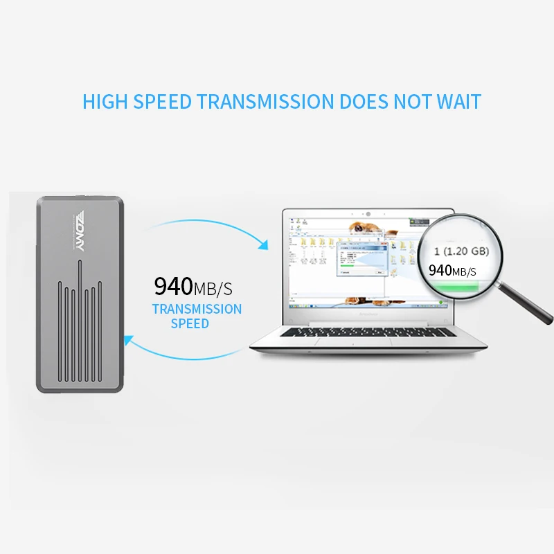 
M.2 NVME Enclosure NVMe to USB 3.1 Gen 2 SSD Enclosure NVME M.2 case NVMe to USB 3.1 M.2 2280 Enclosure m.2 nvme external case 