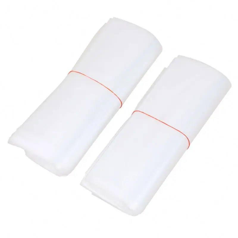 Custom Size Bedding Clothes Storage Pe Clear Flat Bottom High Pressure Ldpe Flat Pocket Bag