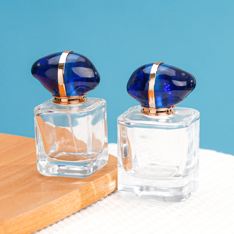 Refillable Glazen Spray Atomizer Perfume Bottles Cosmetic Glass Custom Logo New Design Mini Travel Acrylic Clear 50ml 100ml