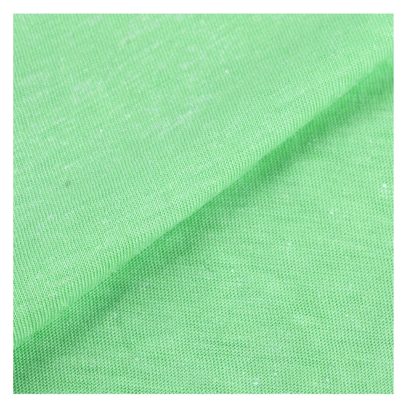 62019-Eco-friendly 30%Hemp 70%Organic Cotton Single Jersey Fabric , Factory Wholesale Knitted Jersey Fabric for Sale