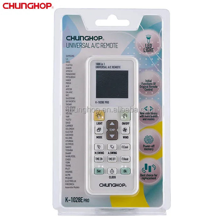 Manufacturer High quality AC universal controller K-1028E PRO air conditioner remote control wholesale