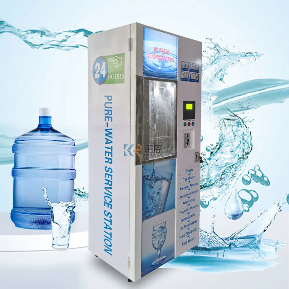 2024 Water Vending Machine with RO System Filter and Front Door Open Design Easy Install water vending machine