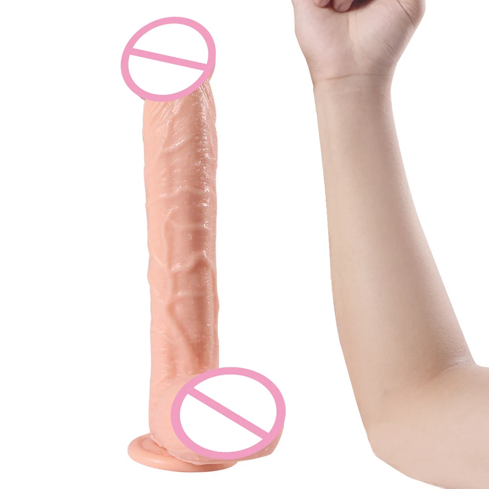 XISE Sex Toy Supplier 33.5cm PVC Dildo Huge Artificial long Penis Big Dildo Sex Toy for Women with Suction Cup Sex Toy for Adult