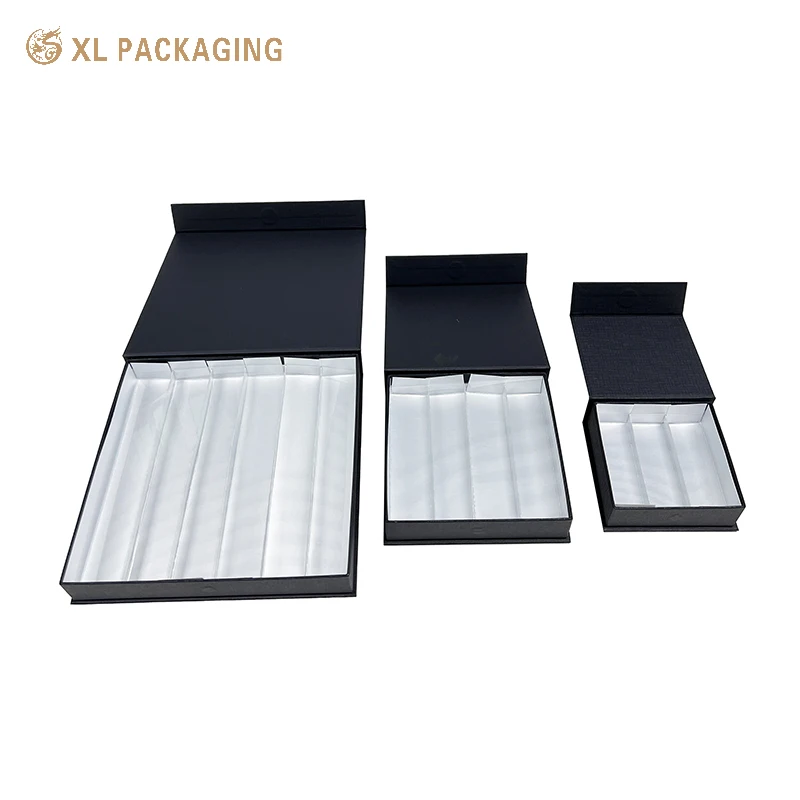 Chocolate packaging book shape special paper Box Luxury food grade insert for Cookie Candy gifts Boxes with magnet