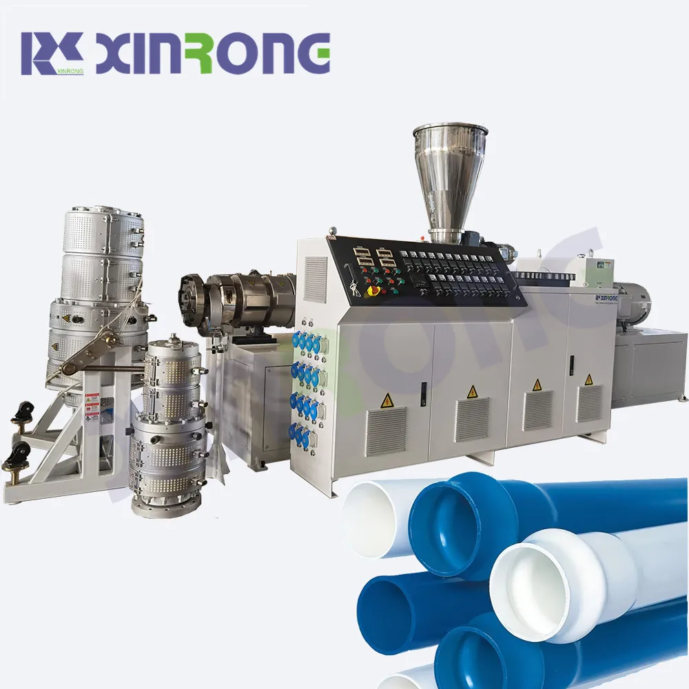 Xinrongplas Automatic Cable Laying Equipment Plastic PVC Pipe extrusion Making Machine Extruder Line