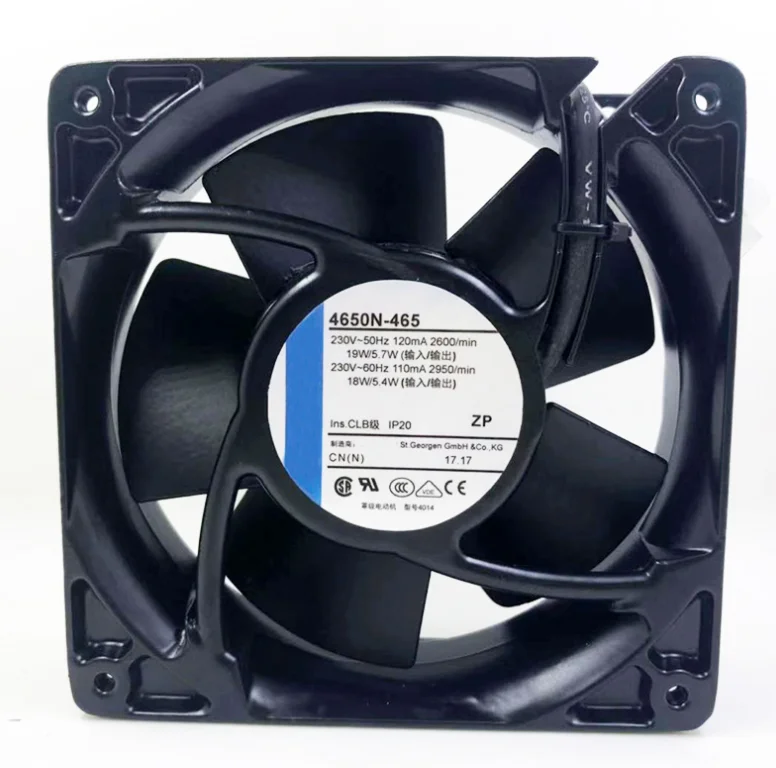 Электронные компоненты 4650N-465 12038 0.12A 230V 19W/18W 12CM вентилятор рассеивания тепла осевой