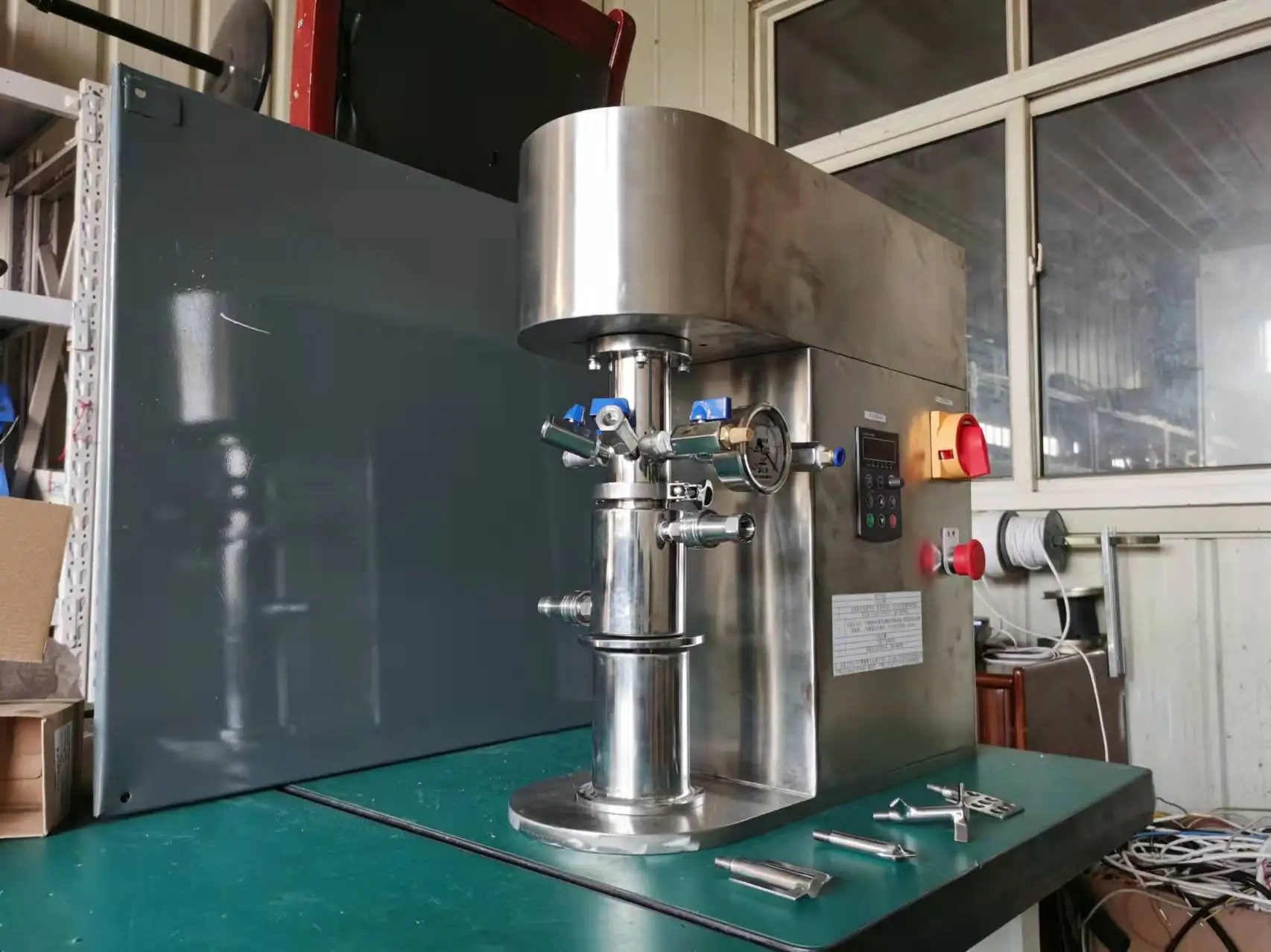 Lab Jacket Small 100ml Slurry Mixer Silicone Sealant Rubber Mixing Machine Planetary Vacuum Mixer