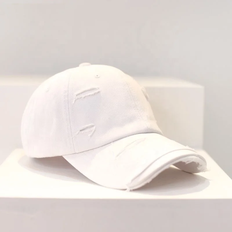 Fashion Custom 6 Panel 3D Embroidery Logo Baseball Sports Washed Dad Distressed Caps for Man Boys girls Womens hats wholesale