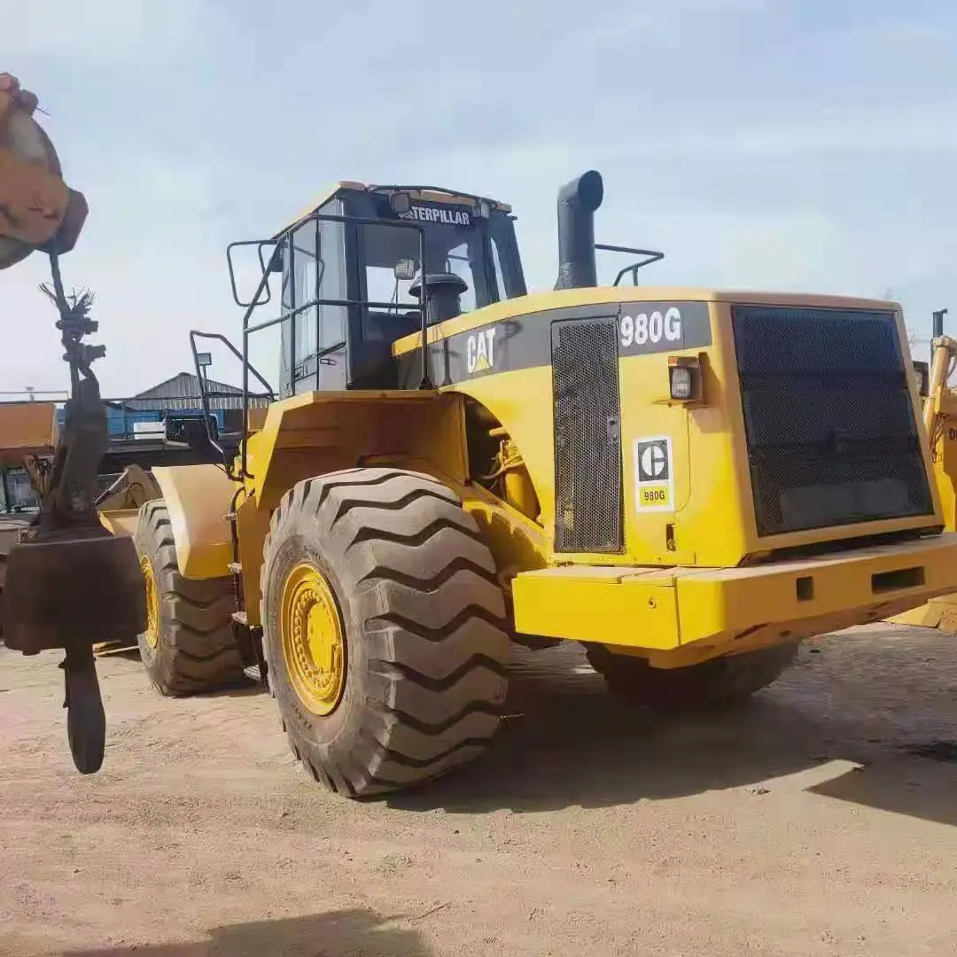 3 Year Warranty Used Wheel Loader for Sale CAT 980G 966H 980H 966G 966E Japan Wheel Loader for Sale