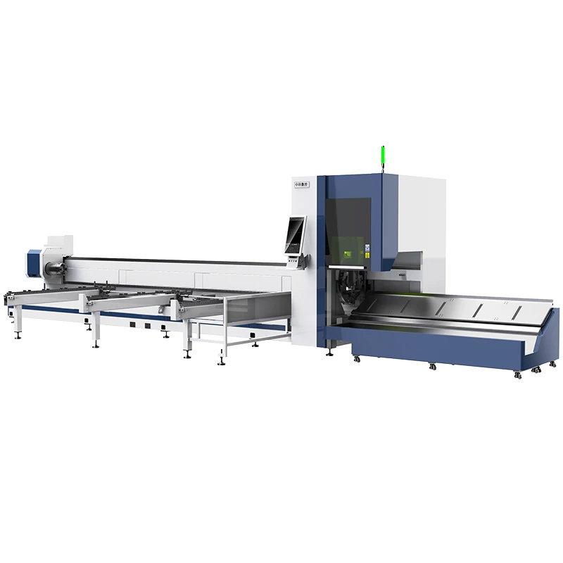 3kW Tube Fiber Laser Cutting Machine with automatic loading system