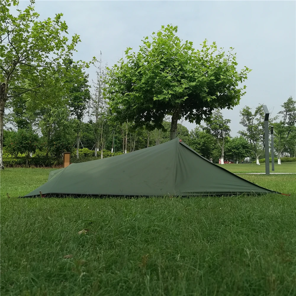1 Person Camping Tent Lightweight Double Layer Bivy Swag for Hiking Mountaineering Backpacking Travel