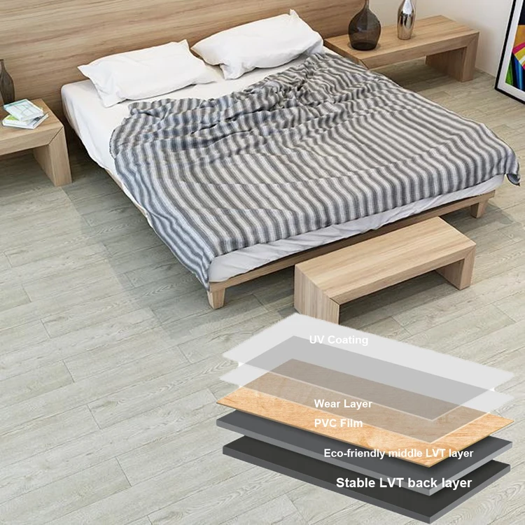 Waterproof Pvc Wood Style Click LVT Floor Tile Vinyl Click Flooring Glue Down Luxury Vinyl Tile Wholesale LVT Flooring/