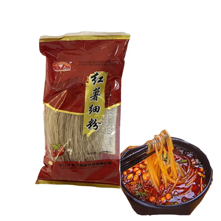 Картофельная стеклянная лапша, прямая нарезка, лапша Japchae, Корейская вермишель