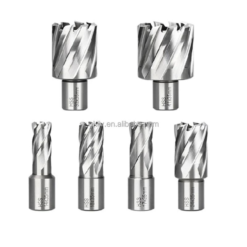 EKIIV Tungsten Carbide Tip Fein Shank Mag Drill Bit HSS Annular Broach Cutter for magnetic base drills