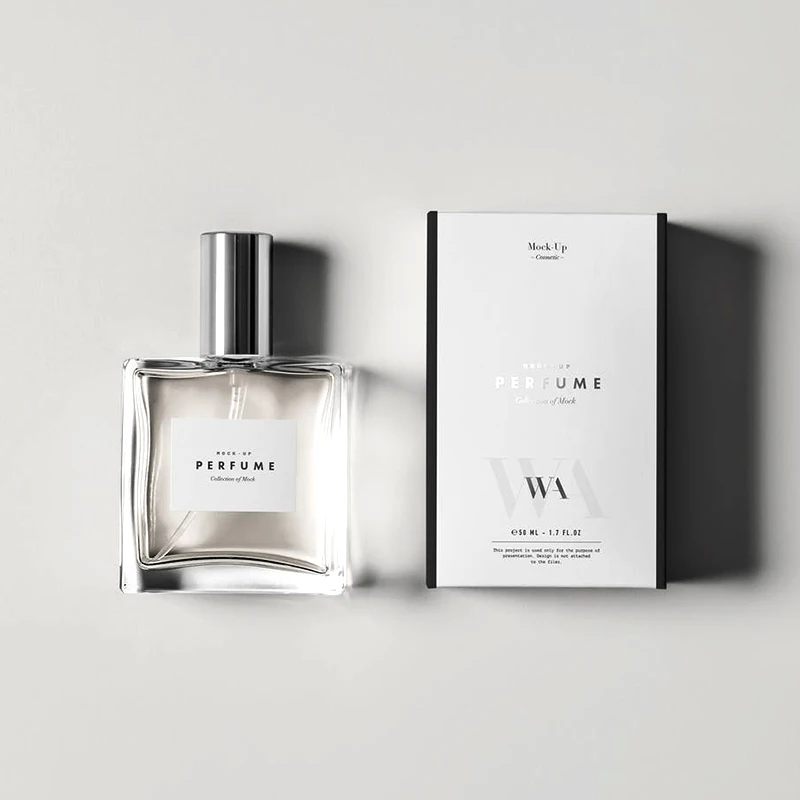 Wholesale Rigid Paper Perfume Packaging Cosmetic Box Custom Print Luxury Cardboard Cosmetic Perfume Box