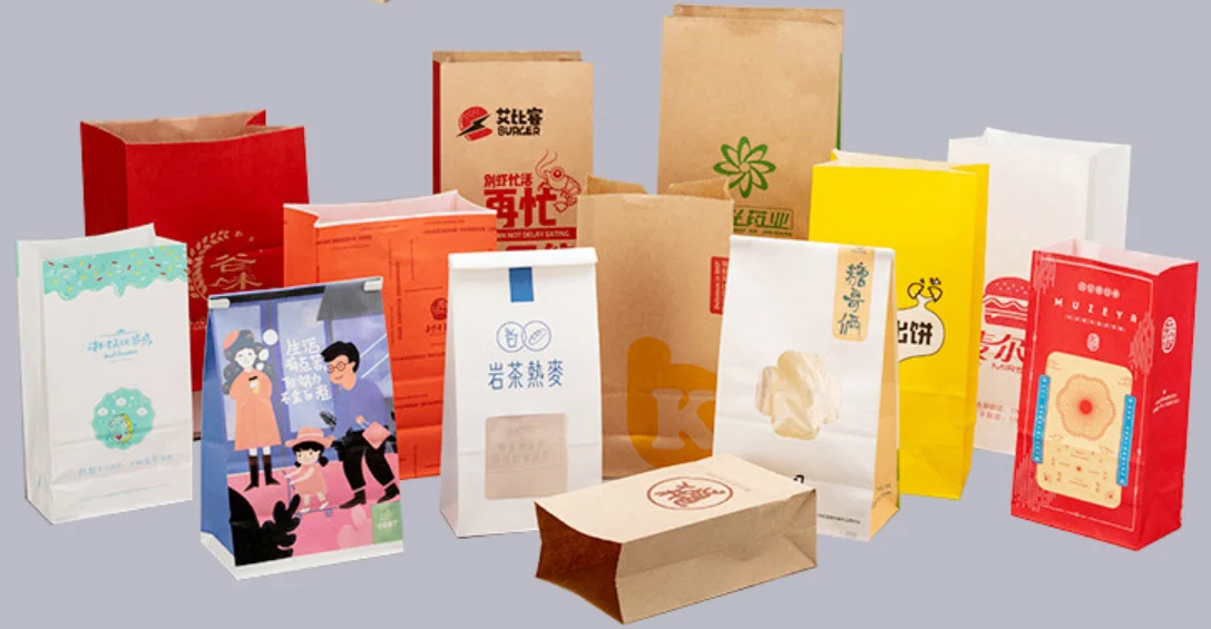 Kraft Paper Roll Flexographic Printing Machine High Speed Four Colors Paper Printer