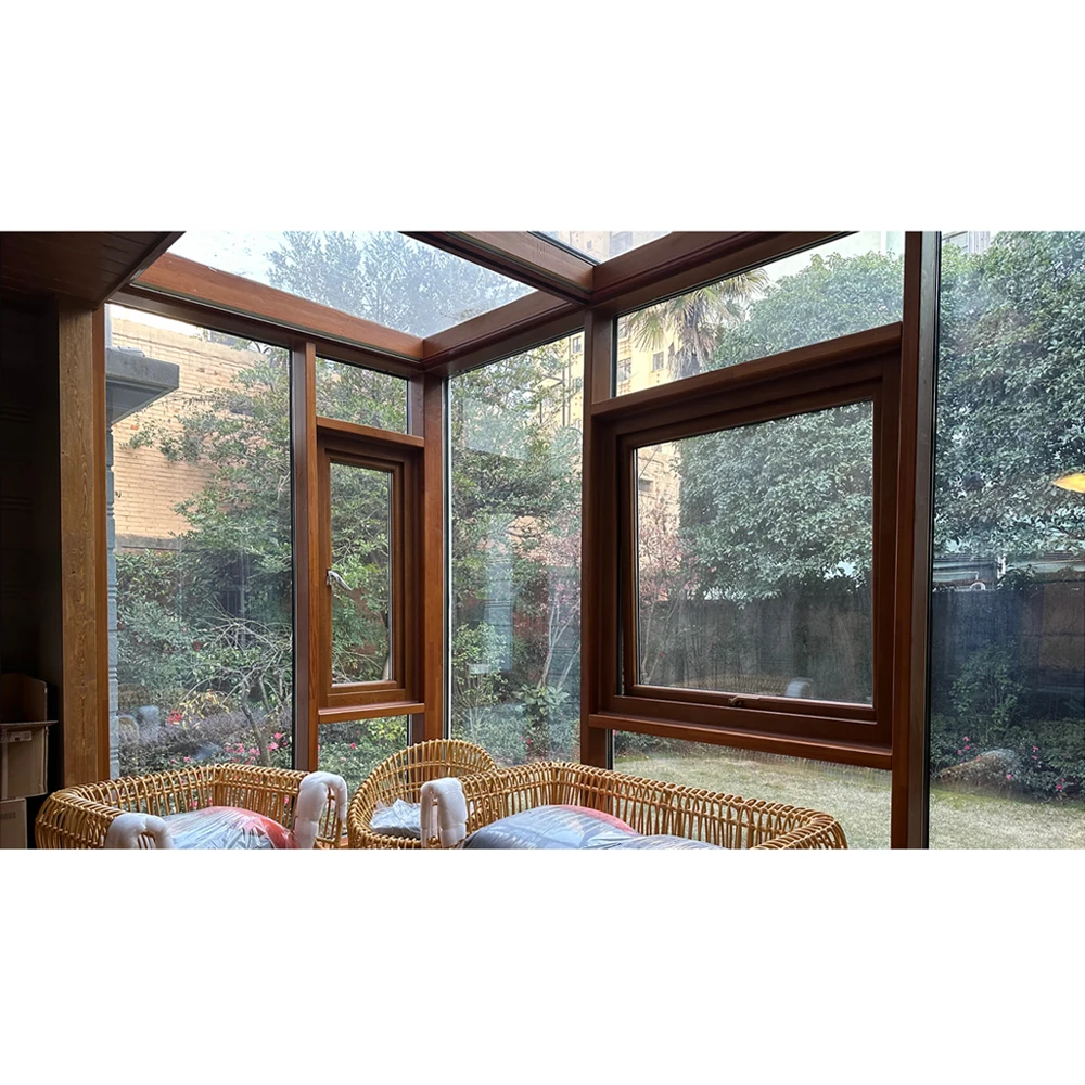 Стеклянный дом солярий Солнечная комната деревянный сборный стеклянный Зимний сад задний двор веранда дизайн для дома