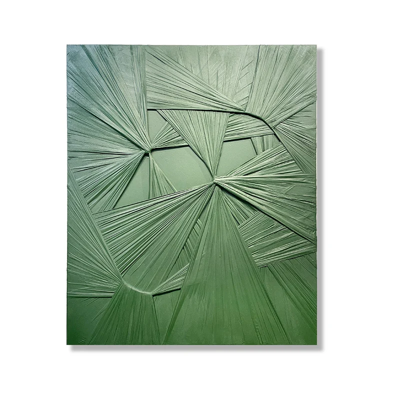 JZ Modern Mixed Media Artwork Hand Painted 3D Painting Abstract Geometric Framed Wall Art Home Decor Luxury