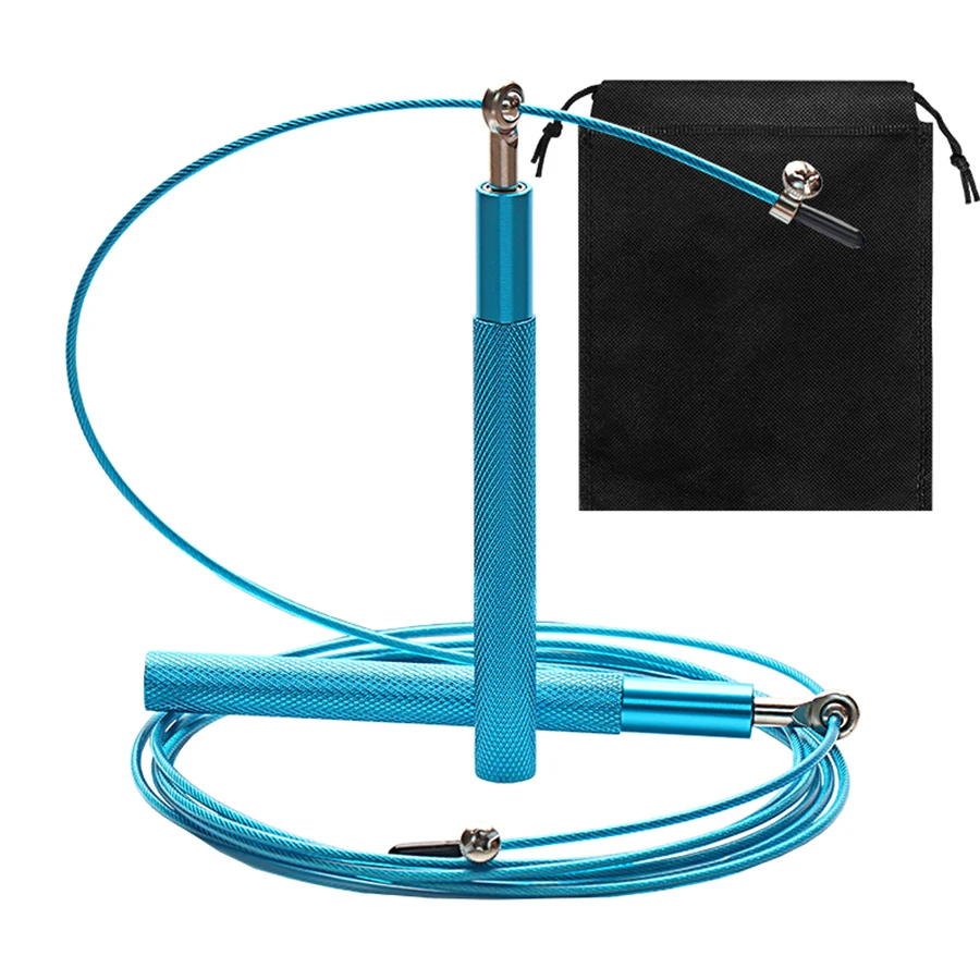 Home Indoor Kids Adults Colorful Adjustable Metal Skipping Rope Long  Handle Speed Jump Rope