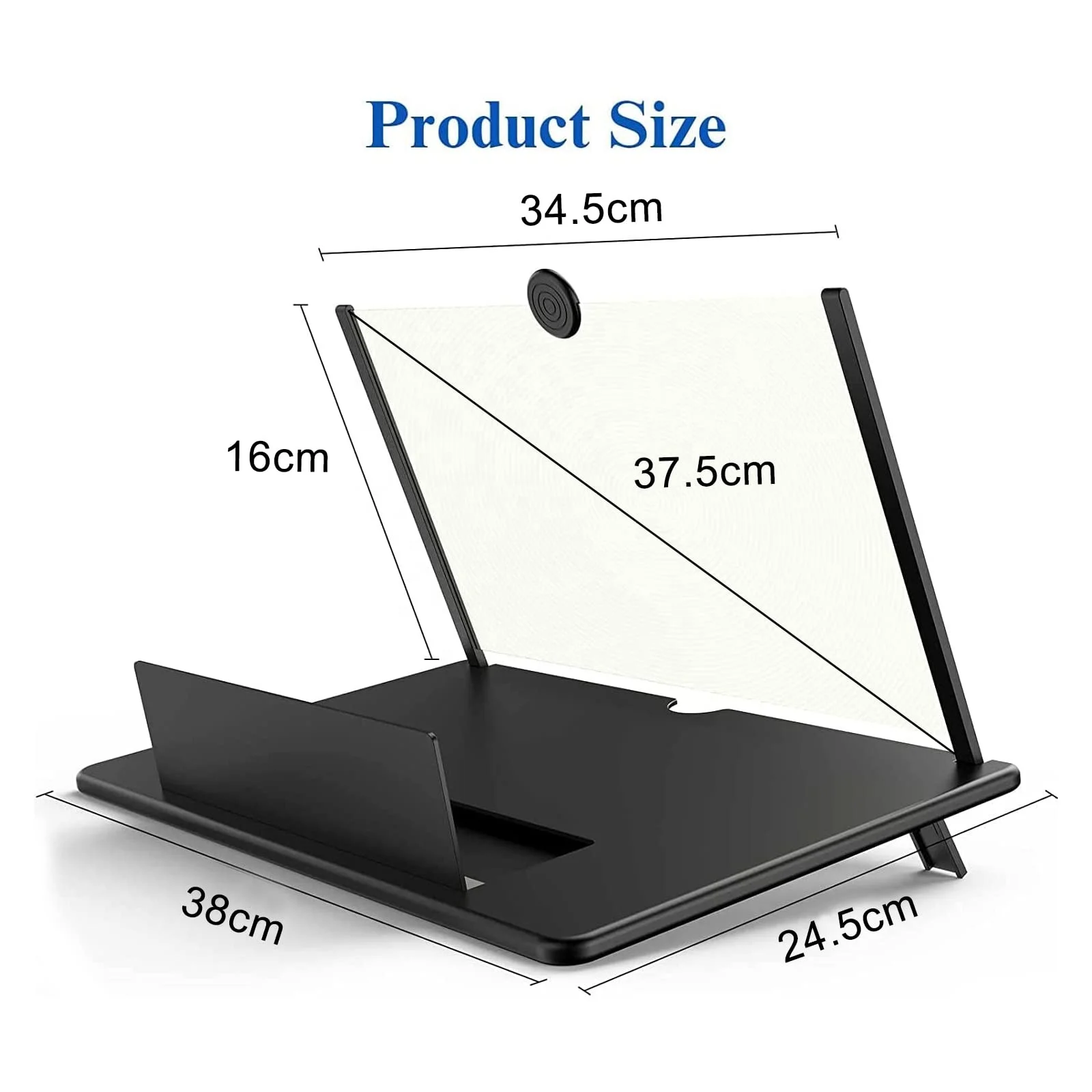 3D HD Mobile Phone Screen Magnifier Mobile Phone Screen Magnifier Video Amplifier Pulling Out Phone Holder Stands