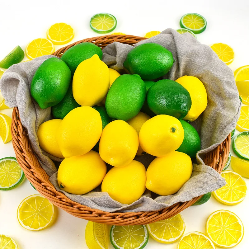 Photography decorative foam lemon fruit artificial lemon