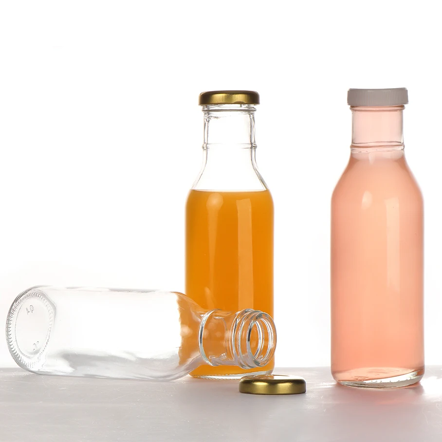 2 Oz 6 Oz 8 Oz 10 Oz 12 Oz 16 Oz Clear French Square Beverage Glass Bottle