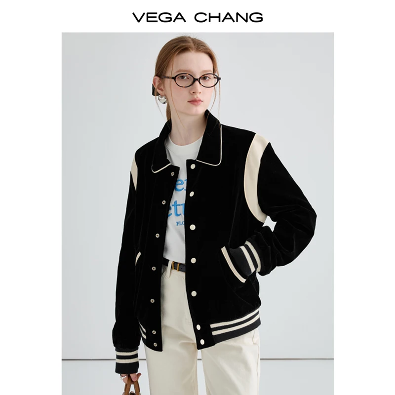 Fall 2024 new casual explosive straight down American short jacket preppy baseball jacket