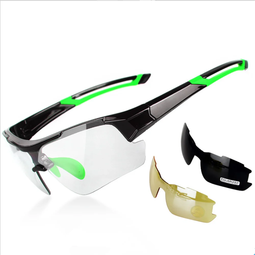 MTP2018 cycling glasses discoloration men and women running mountain bike windproof myopia sports polarized sunglasses