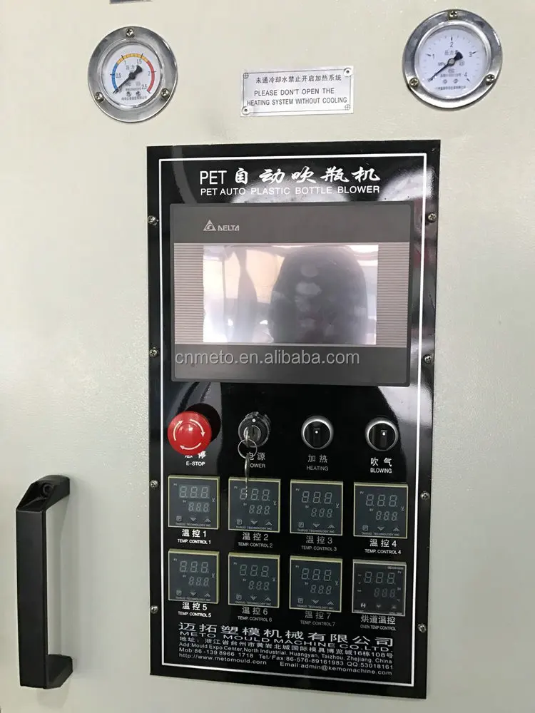 2 Cavity 500ML hand feeding Automatic Preform Blow Molding Mould Processing Blower Plastic PET Bottle Blowing Making Machine