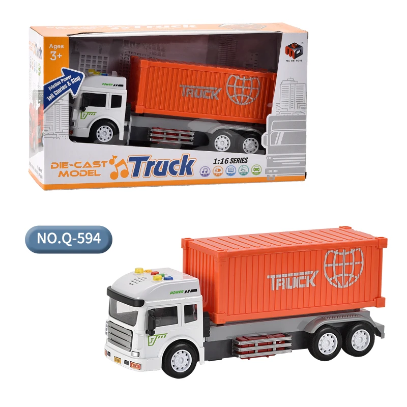 1:16 engineering excavator  Diecast Toys Truck Car Engineering Dump Truck Alloy Diecast Toy